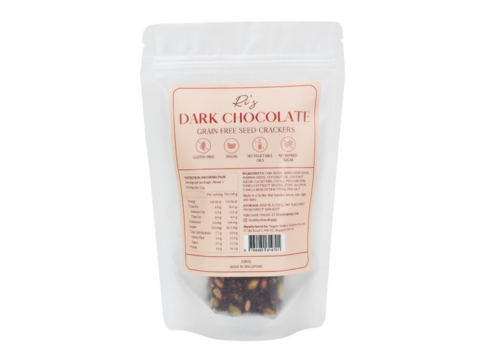 Ri's Dark Chocolate Grain Free Seed Crackers