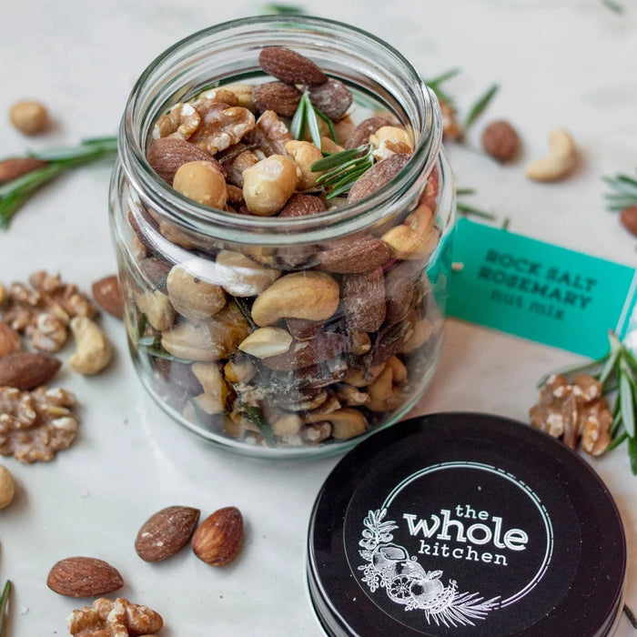 Rock Salt Rosemary Nut Mix Gift Jar