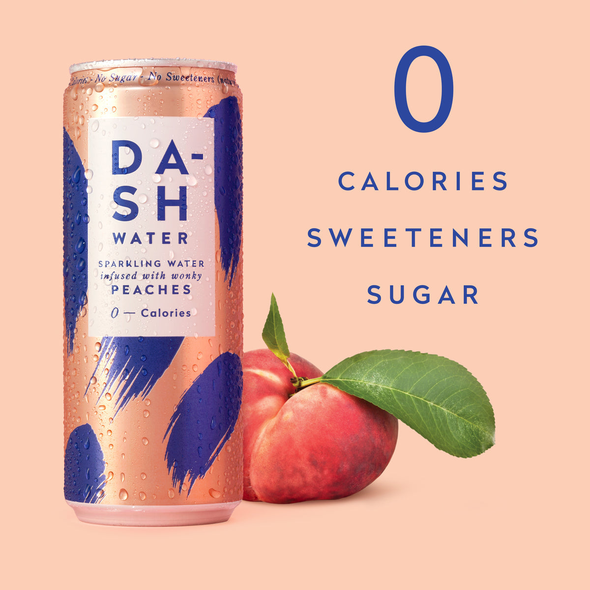 Dash Water Peach – The Living Cafe